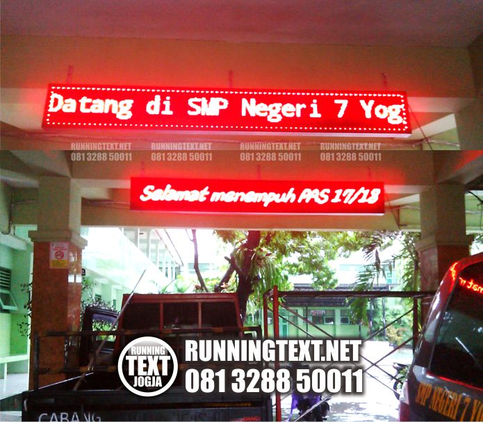 Running text murah