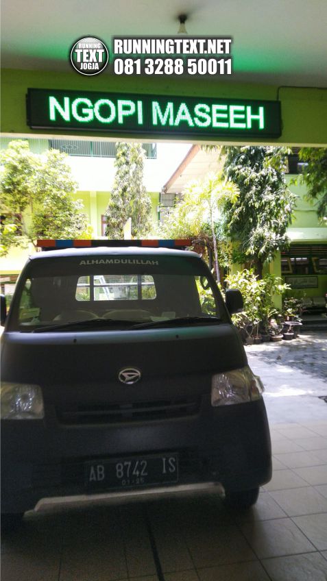 cara penggantian running text hijau jogja