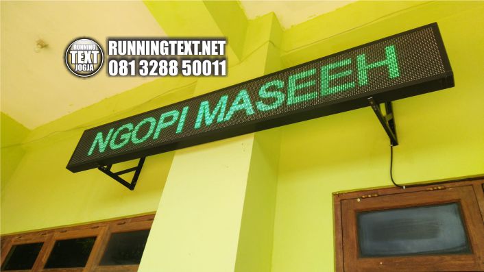 jual running text hijau