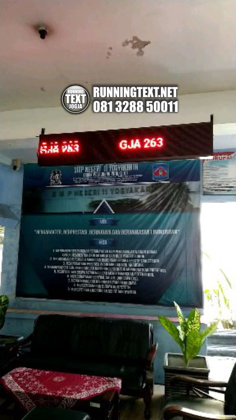 jual running text merah di jogja