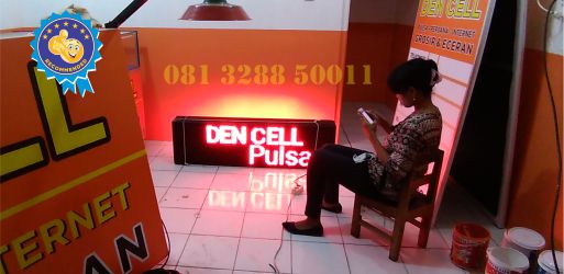 jual running text terdekat