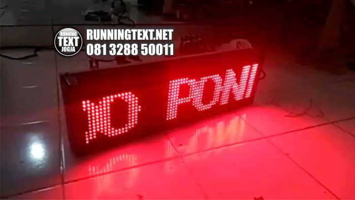 pembuatan running text jogja
