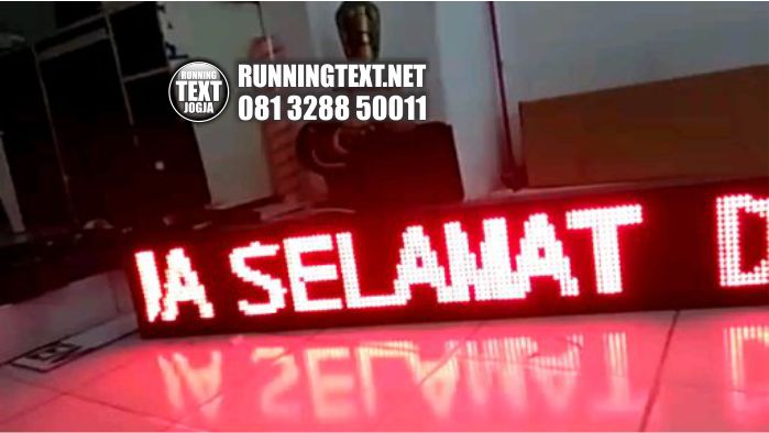 pembuatan running text murah di jogja