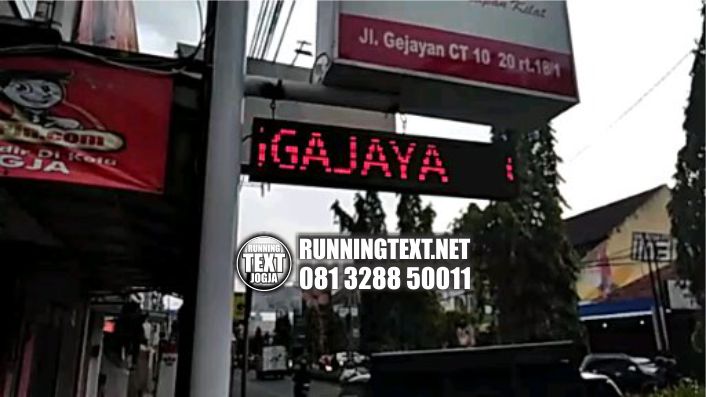 running text merah jogja